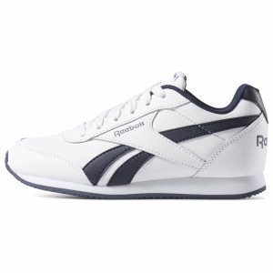 Adidasy Dziecięce Reebok Royal Classic Jogger 2.0 Białe/Granatowe PL 93ATNQO